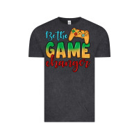 Vintage Black Be the game changer Vintage Tee - JahusDesignShop