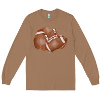 Toasted Coconut football patch Long Sleeve Tee - AdoDesignShop