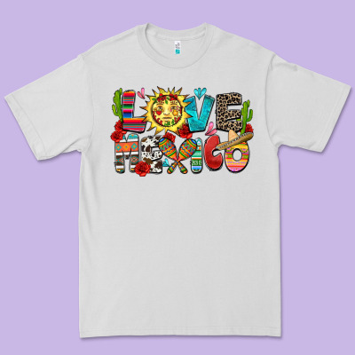 Love Mexico Premium Tee Designed By Zillion Design Studio