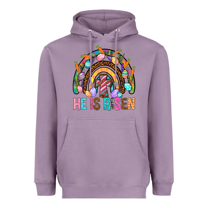 He Is Risen Rainbow Heavyweight Hoodie by BundleAndBundleShop | Teevron