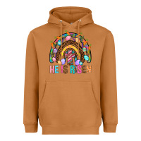 Meerkat He Is Risen Rainbow Heavyweight Hoodie - BundleAndBundleShop