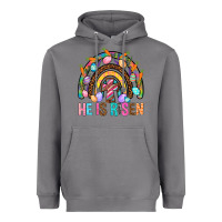 Storm He Is Risen Rainbow Heavyweight Hoodie - BundleAndBundleShop