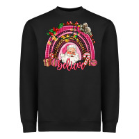 Black pink christmas believe  rainbow Heavyweight Sweatshirt - AdoDesignShop