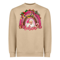 Mushroom pink christmas believe  rainbow Heavyweight Sweatshirt - AdoDesignShop