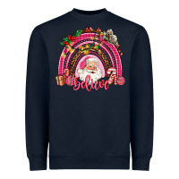 Navy pink christmas believe  rainbow Heavyweight Sweatshirt - AdoDesignShop
