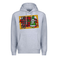 Heather Grey Christmas Ho Ho Ho Premium Hoodie - Bettercallsaul