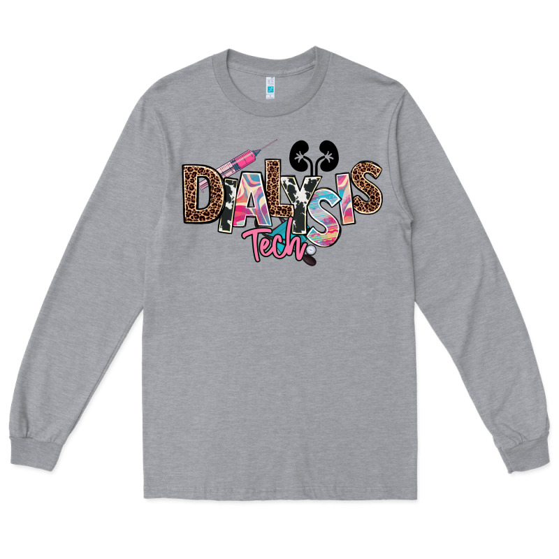 Dialysis Technician Kidney Tech Long Sleeve Tee by NancyCooperArtShop | Teevron