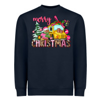 Navy merry christmas Heavyweight Sweatshirt - AdoDesignShop