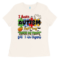 Bone i have autism i can't say trick or treat Ladies Tee - JahusDesignShop