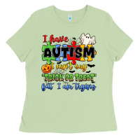 Matcha i have autism i can't say trick or treat Ladies Tee - JahusDesignShop