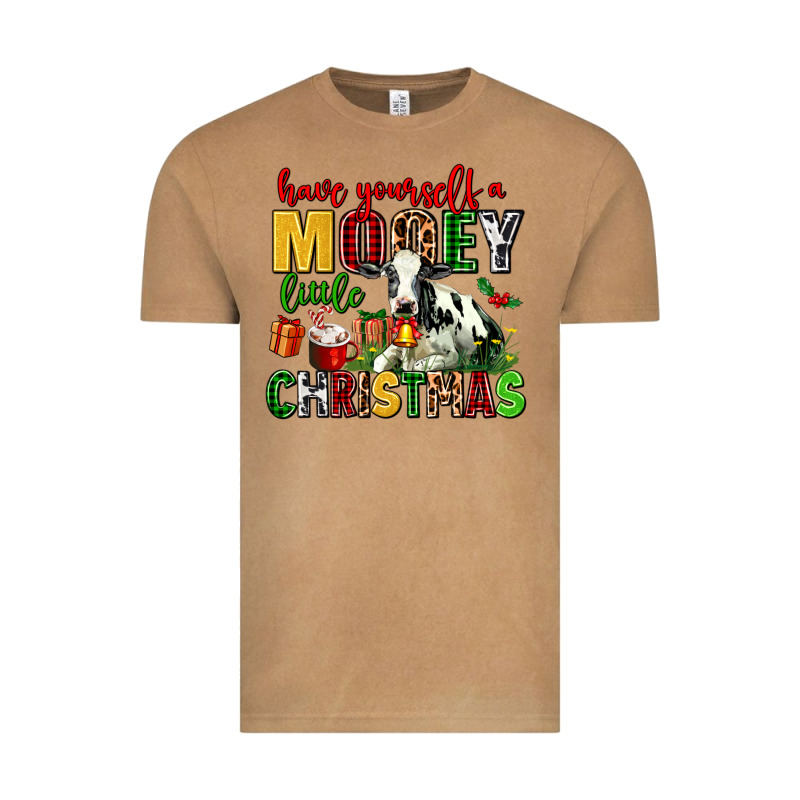 Have Yourself A Mooey Little Christmas Vintage Tee by AdoDesignShop | Teevron