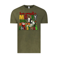 Vintage Olive have yourself a mooey little christmas Vintage Tee - AdoDesignShop