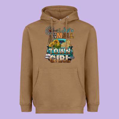 Just A Small Town Girl Windmill Heavyweight Hoodie Designed By Bundleandbundleshop