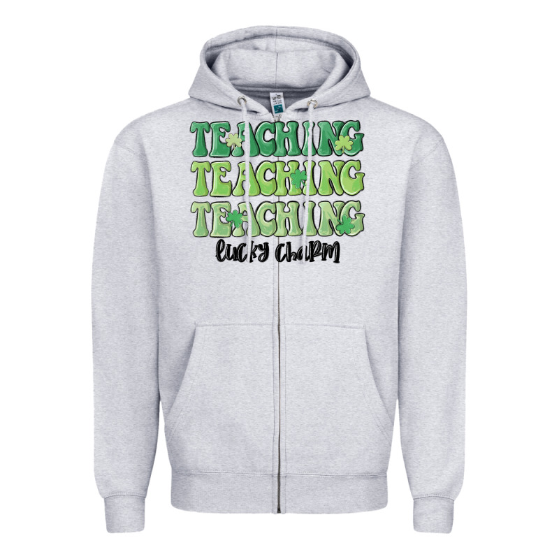 Teaching Lucky Charm Zipper Hoodie by MaliasSmallBusiness | Teevron