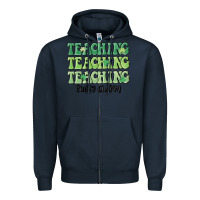 Navy teaching lucky charm Zipper Hoodie - MaliasSmallBusiness