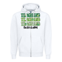 White teaching lucky charm Zipper Hoodie - MaliasSmallBusiness