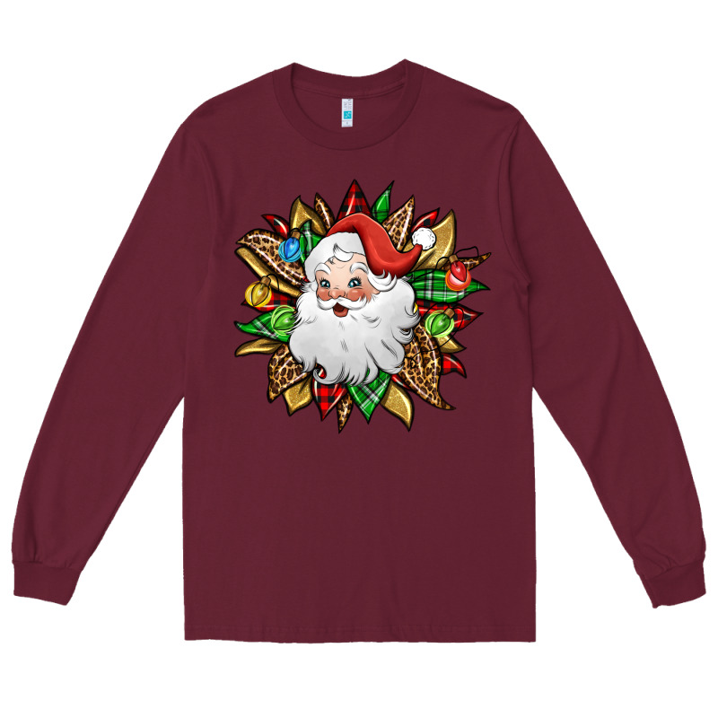 Santa Claus Sunflower Long Sleeve Tee by Jasminsmagicworld | Teevron