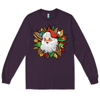 Plum santa claus sunflower Long Sleeve Tee - Jasminsmagicworld