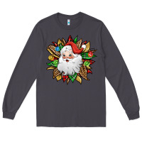 Smoke santa claus sunflower Long Sleeve Tee - Jasminsmagicworld
