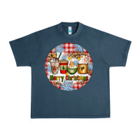 Midnight Navy Merry Christmas Coffee Cups Urban Heavy Tee - Artiststas