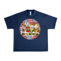 Navy Merry Christmas Coffee Cups Urban Heavy Tee - Artiststas