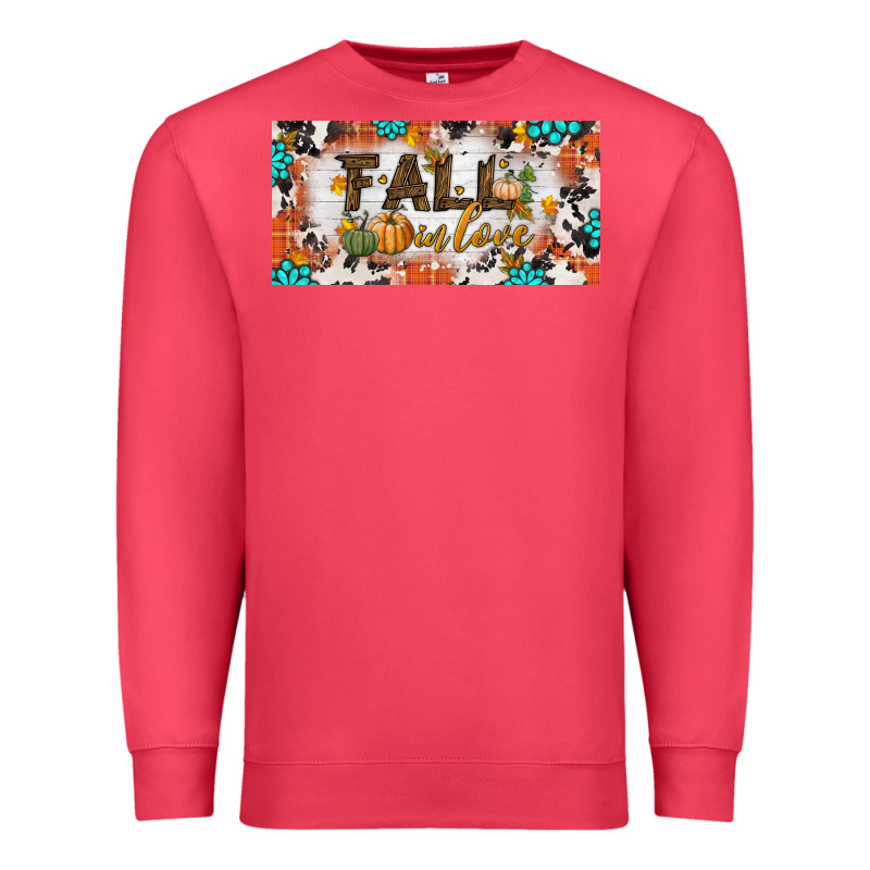 Fall In Love License Plate Premium Sweatshirt by BundleAndBundleShop | Teevron