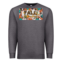 Charcoal Heather fall in love license plate Premium Sweatshirt - BundleAndBundleShop