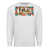 Oatmeal Heather fall in love license plate Premium Sweatshirt - BundleAndBundleShop