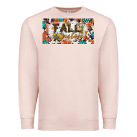 Pale Pink fall in love license plate Premium Sweatshirt - BundleAndBundleShop