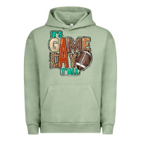 Pigment Oil Green It's game day y'all Urban Hoodie - HowdyJamesFarm