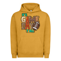 Pigment Peanut Butter It's game day y'all Urban Hoodie - HowdyJamesFarm