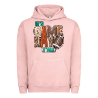 Pigment Salmon It's game day y'all Urban Hoodie - HowdyJamesFarm