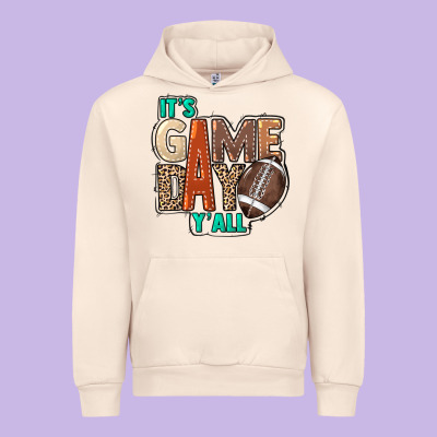 It's Game Day Y'all Urban Hoodie Designed By Howdyjamesfarm