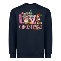 Navy love christmas Heavyweight Sweatshirt - AdoDesignShop