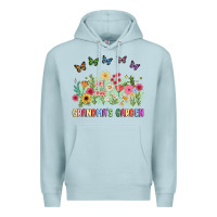 Blue Mist grandma garden birth month flower Premium Hoodie - JahusDesignShop