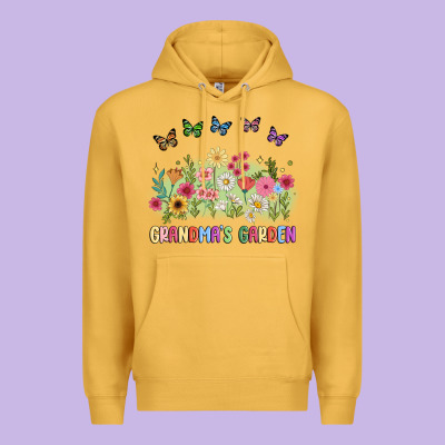 Grandma Garden Birth Month Flower Premium Hoodie Designed By Jahusdesignshop
