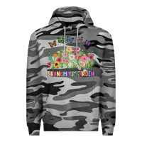 Slate Camo grandma garden birth month flower Premium Hoodie - JahusDesignShop