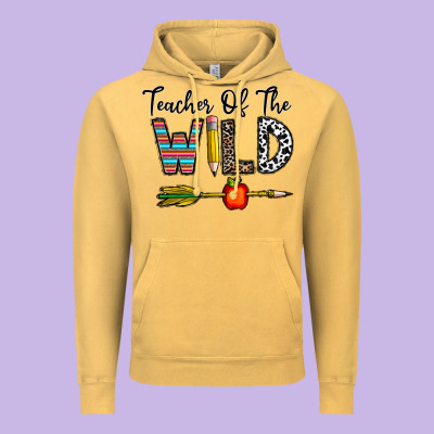 Teacher Of The Wild Vintage Hoodie Designed By Cowhidedigitalart