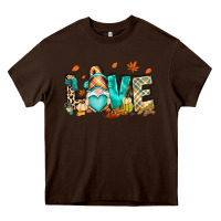 Chocolate Brown But i think i love Fall most of all gnome Heavy Core Tee - RanaPortraitStore