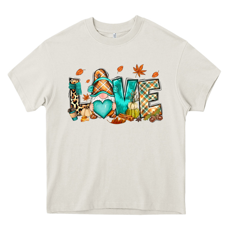 But I Think I Love Fall Most Of All Gnome Heavy Core Tee by RanaPortraitStore | Teevron