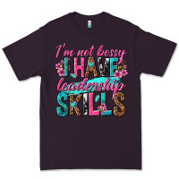 Plum im not bossy i have leadership skills Premium Tee - texasbilliewilder