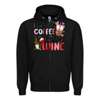 Black could be coffee could be wine Zipper Hoodie - MaliasSmallBusiness