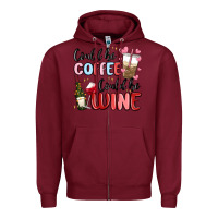 Burgundy could be coffee could be wine Zipper Hoodie - MaliasSmallBusiness