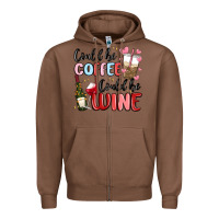 Chestnut could be coffee could be wine Zipper Hoodie - MaliasSmallBusiness
