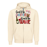Sandshell could be coffee could be wine Zipper Hoodie - MaliasSmallBusiness