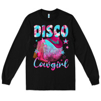 Black disco cowgirl Long Sleeve Tee - NancyCooperArtShop
