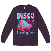 Plum disco cowgirl Long Sleeve Tee - NancyCooperArtShop