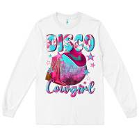 White disco cowgirl Long Sleeve Tee - NancyCooperArtShop