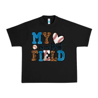 Black my heart is on that field baseball Urban Heavy Tee - AdoDesignShop