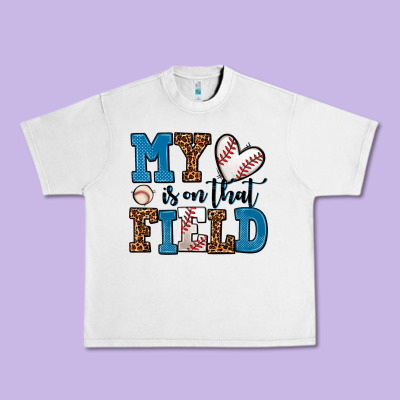 My Heart Is On That Field Baseball Urban Heavy Tee Designed By Adodesignshop